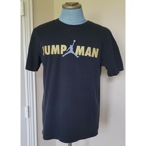 RARE Nike Air‎ Jordan "Jumpman Jordan" Men's Gold Black T-SHIRT  SZ LARGE